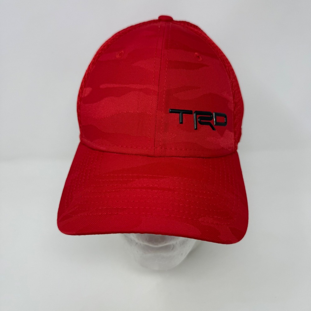 New Era 39THIRTY TRD Toyota Racing Development Red Camo Mesh Hat‎ Large X-Large